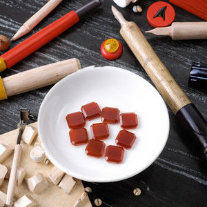 Ensemble de bijoux en agate rouge et agate naturelle de haute qualité, coupe octogonale, idéal pour la conception de bagues et de pendentifs, offre spéciale en cours - Product Image 3