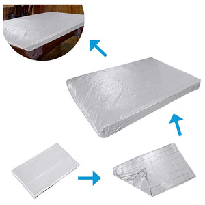 Pool <b>Table</b> Cover Silver Outdoor Waterproof Polyester Durable Furniture <b>Protection</b> - Product Image 4