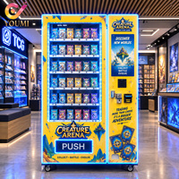 Distributeur automatique de cartes à collectionner TCG Mini YOUMI avec paiement par code QR pour petits articles, cartes TCG, Yu-Gi-Oh, cartes sportives, vente de boîtes de paquets individuels