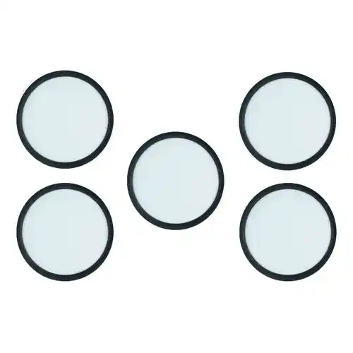 12W LED Panel Surface Mount Lamp SMD2835 Cold/Warm Light Aluminum Body IP44 for Home Office-5Pcs 6000K 3000K 4000K 6500K 9W