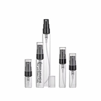 Vente en gros Logo personnalisé 2ml 3ml 5ml 10ml 20ml mini flacons de parfum en verre transparent avec atomiseur pour voyage
