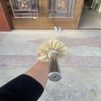 Rouleau brosse spiralé rotatif industriel pour machine à carder et nettoyage de la poussière sur bande transporteuse