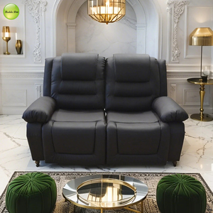 Ensemble de canapé inclinable de cinéma à domicile fauteuil inclinable manuel à <span class=keywords><strong>2</strong></span> <span class=keywords><strong>places</strong></span> pour meubles de salon canapé inclinable de salon électrique en cuir - Product Image 1