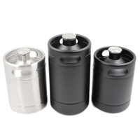 Fût de bière double paroi et soda nitro, en acier inoxydable, mini fût, vide, pour bière, 2l