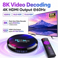 Boîtier TV Android 13 H96 Max RK3528 4K WiFi 6 BT 5.0 HDR10 8K H.265 Lecteur multimédia avec décodage