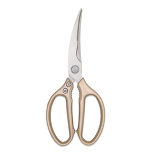 Stainless Steel <b>Kitchen</b> <b>Scissors</b> Gold Elbow Shape For Home Use Multi Purpose Bone Shears - Product Image 4