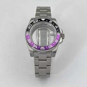 Caja de acero inoxidable GMT de 40 mm resistente al agua, con brazalete Oyster y cristal de zafiro, compatible con el movimiento NH34/35 - Product Image 2