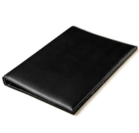 Buku menu longgar daun menu kulit kustom Premium