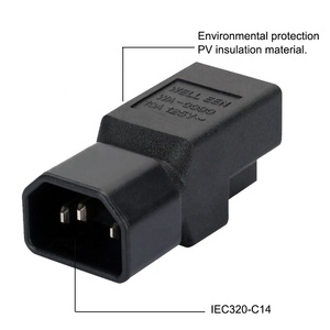 10A IEC 320 C14 Male to NEMA 5-15R <strong>US</strong> Female <strong>Plug</strong> <strong>Adapter</strong> - Product Image 3