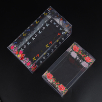 Boîte cadeau transparente en plastique recyclable avec gaufrage, contenants de rangement personnalisés pour l'emballage de présentation de mariage et de Noël
