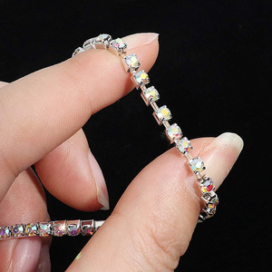 Pulseras de Cristal con Pedrería para Mujer al por Mayor, Pulseras de la Amistad con Pedrería de Varios Colores para Damas - Product Image 4