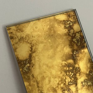 Tùy chỉnh đương đại kính Vuông Tường Gương Cổ vàng khung thân thiện với môi bền kích thước lớn cho nhà hàng lối vào - Product Image 3