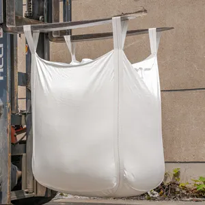 Plastik malzeme için Fibcbag kimyasal malzeme 1 Ton konteyner dokuma büyük çanta plastik Iso900-2000 emzik üst özelleştirmek Oem