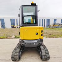 Livraison gratuite SHANTUI 27SR Mini-excavatrice de 2,7 tonnes avec moteur Kubota, flèche pivotante et cabine climatisée