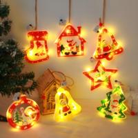 Nouvelle Lampe LED de Noël 2026, Décoration Suspendue en Corde de Chanvre pour Fête de Noël, Maison, Fenêtre, Ornement d'Arbre