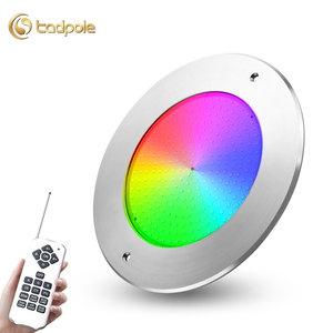 Projecteur LED <span class=keywords><strong>sans</strong></span> <span class=keywords><strong>fil</strong></span> en acier inoxydable IP68 pour <span class=keywords><strong>piscine</strong></span>, rempli de résine, RVB, éclairage subaquatique pour bassin - Product Image 1