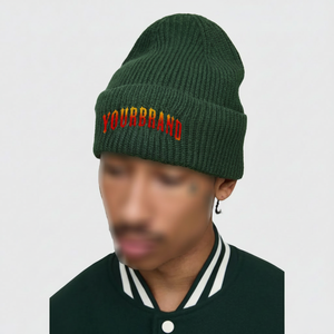 2025 recién llegado de moda de alta calidad de punto gráfico Jacquard Beanie ropa de invierno cálido Streetwear de punto Beanie para hombres - Product Image 1