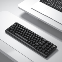 Teclado Ergonómico para Juegos, Mini, Blanco, 60%, con Cable Desmontable Tipo-C, Interruptores Rojos, Diseño Mecánico 60%, Duradero, para Tablets