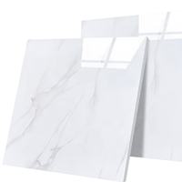Carreaux de sol et de mur extérieurs en porcelaine blanche de Carrare, émaillés, isolants thermiquement, 600x600mm, marbre vitrifié, luxe