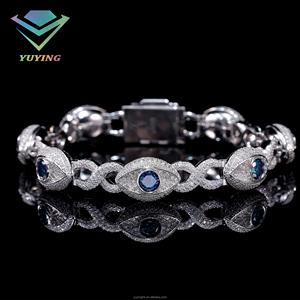 Pass Diamond Tester 925 silver Custom Iced Out Diamond Cuban Chain <b>Bracelets</b> Hip Hop VVS Moissanite <b>Bracelets</b> Iced Cross - Product Image 5