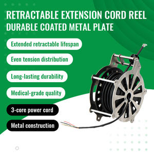 Enrouleur de câble automatique industriel Mella, verrou de sécurité, enrouleur d'alimentation rétractable pour usine et entrepôt - Product Image 3