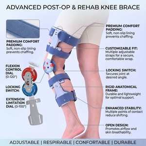 Rodillera Ligera TY con Cierre de Botón para Soporte Postquirúrgico, Protección Plegable, Soporte Ortopédico para Distensiones de Ligamentos - Product Image 3