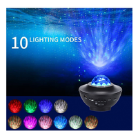 Lámpara Proyector Láser de Atmósfera Nocturna Inteligente USB con Control por Voz, Diseño Océano Estrellado, Venta Caliente de Fábrica