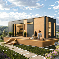 Maisons modulaires préfabriquées de luxe avec toit solaire, maison capsule en acier étanche, appartement préfabriqué 20ft/40ft, mini-hôtel