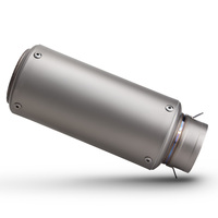 Tubo de Escape de Aleación de Titanio para Motocicleta CR-T de 60 mm, Kit de Alto Flujo para Carreras