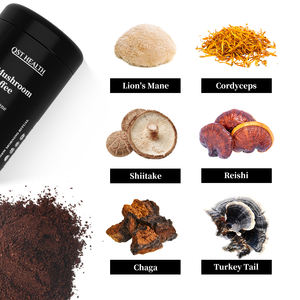 Частная Марка 6 в 1 органический Chaga Cordyceps Ganoderma <span class=keywords><strong>Reishi</strong></span> Lions грива растворимый грибной кофейный порошок - Product Image 3