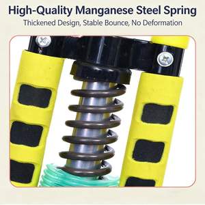 Bâton de saut <span class=keywords><strong>avec</strong></span> <span class=keywords><strong>poignée</strong></span> en éponge antidérapante, coussinets de pied en caoutchouc, équipement de divertissement en plein air pour la pratique de l'équilibre et - Product Image 5