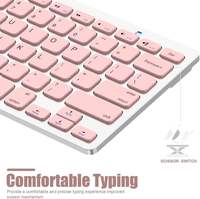 Teclado en Árabe Personalizado, Silencioso, Ergonómico, Mini Teclado Pequeño y Económico, con Certificación Rohs, Ce, Fcc, Bluetooth