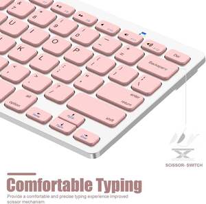 Custom Arabic Language Keyboard Silent Ergonomic Mini Keyboard Small and <b>Cheap</b> Rohs Ce Fcc bluetooth Keyboard - Product Image 5