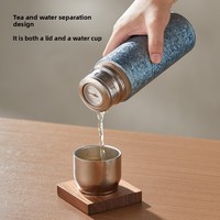 Tasse à thé en titane pur de haute qualité, isolation sous vide, affichage de la température, construction à double paroi, esthétique