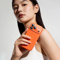 Coque de téléphone magnétique en silicone Pure Color, simple et élégante, avec découpe précise pour la caméra, pour iPhone 17 16 15 14