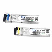 Transceiver SFP BiDi 1000BASE-BX 1.25G 20km 1310nm-TX/1550nm-RX Simplex LC SMF DDM Compatible FTTH 5G – Vente en gros usine