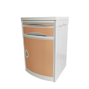 Hospital <b>Bedside</b> <b>Table</b> Plastic L480xW480xH760mm With Drawer And Door Storage For Medical Use - Product Image 2