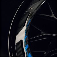 Jantes forgées en deux parties en alliage d'aluminium 6061-T6, design directionnel, finition satinée gris anthracite, tailles de 18 à 24 pouces pour la course
