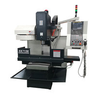 Mini fraiseuse cnc pour métal, machine à fraiser avec outil, XK7136, 2022