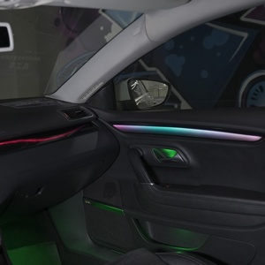 Lumière d'ambiance pour voiture RHD, lampe LED 12 couleurs pour l'espace des pieds avec contrôle de zone indépendant pour le côté conducteur et passager - Product Image 3