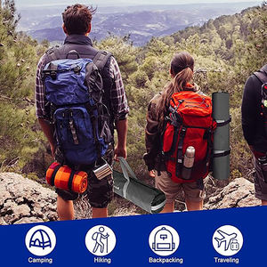 Fábrica personalizada ligero pie incorporado bomba <span class=keywords><strong>Camping</strong></span> Mat colchón de aire inflar almohadilla para dormir <span class=keywords><strong>con</strong></span> <span class=keywords><strong>respaldo</strong></span> para la playa, senderismo - Product Image 2