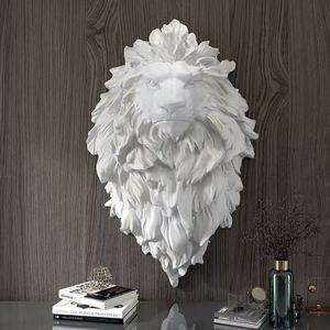 Nuova Scultura Creativa a Forma di <span class=keywords><strong>Gufo</strong></span> in Resina Dipinta a Mano, Decorazione di Lusso per Parete TV del Soggiorno, Regalo Aziendale - Product Image 6