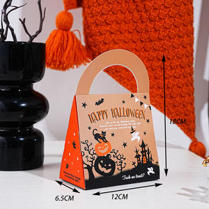 Scatole per Biscotti Creative e <span class=keywords><strong>Divertenti</strong></span> per Feste di Halloween con Rivestimento UV, Scatole Rigide in Carta Riciclata per Confezioni Alimentari Personalizzate, Caramelle e Regali - Product Image 5