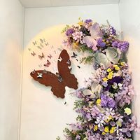Bunga Mawar Sutra Buatan Seri Monet Garden II Dekorasi Perayaan Pernikahan Set Florikultura Kartu Pin Cyber Celebrant