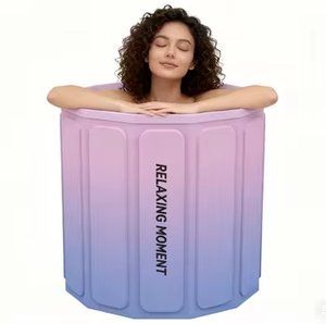 Baignoire pliante portable individuelle en PVC <span class=keywords><strong>de</strong></span> haute qualité, capacité 60+ gallons, pour hommes, enfants et tous les âges - Product Image 5