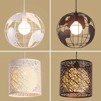 Lampe suspendue moderne simple personnalité nordique en fer lampe industrielle pour restaurant café salle à manger suspension