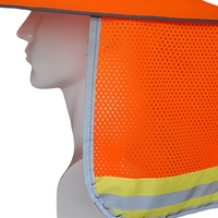 Pare-soleil haute visibilité pour casque de sécurité, protection du cou réfléchissante pour les travailleurs en extérieur