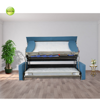 Sofá cama litera con marco de metal plegable de tela multifuncional de diseño moderno con colchón para uso en la sala de estar