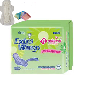 Serviettes hygiéniques respirantes en coton à haute absorption de 270 mm, marque d'usine, vente chaude au <span class=keywords><strong>Congo</strong></span> - Product Image 1
