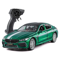 Modèle de voiture télécommandée Thunder M8 à l'échelle 1:24 en alliage, berline sport, jouet de collection pour garçons, cadeau de vacances